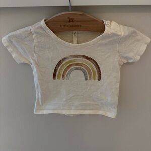 Rylee + Cru Cream Rainbow Tee